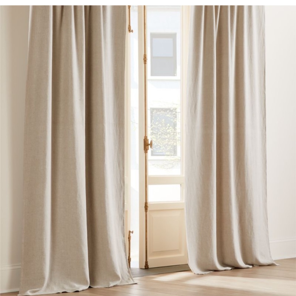 CB2 Cream Drapes